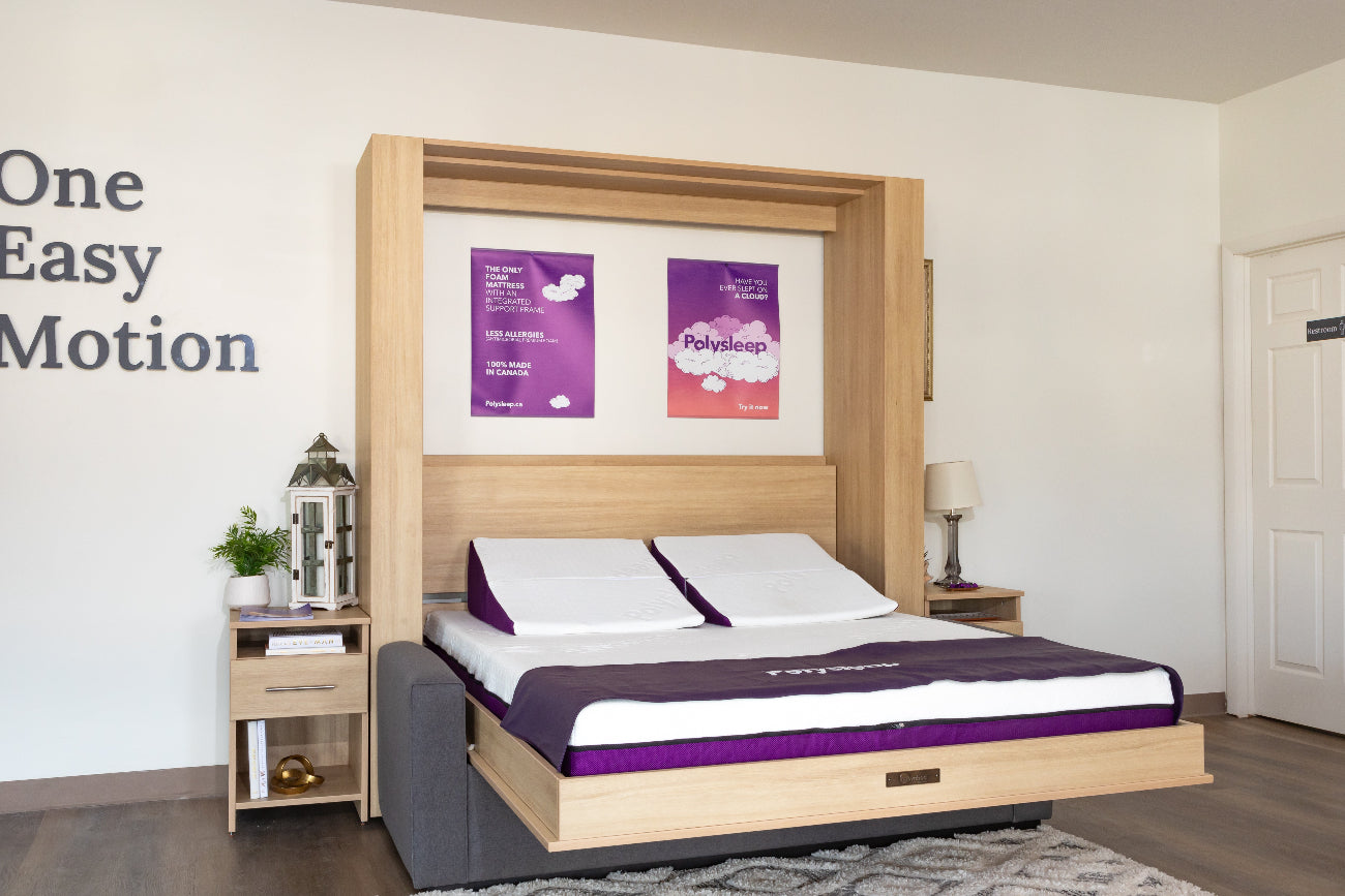 murphy bed with polysleep mattress