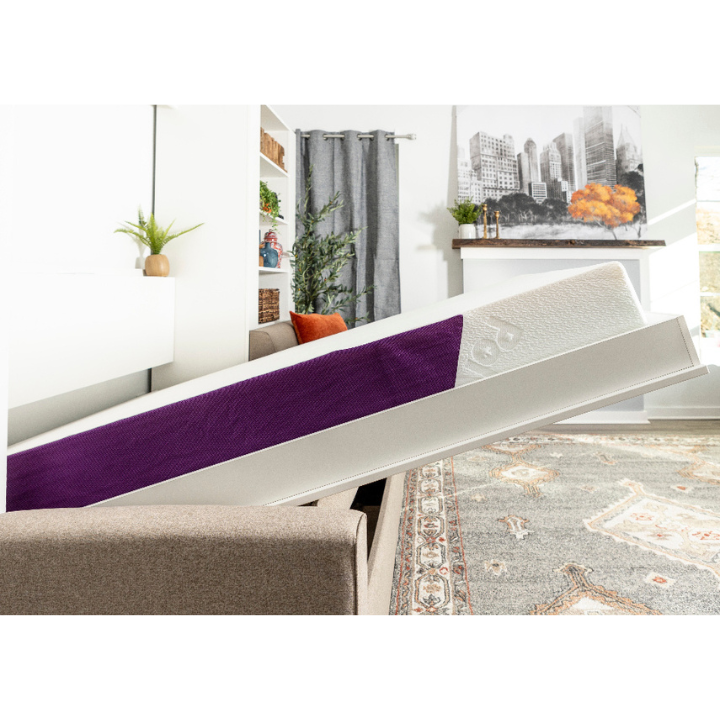 side view of polysleep aura mattress