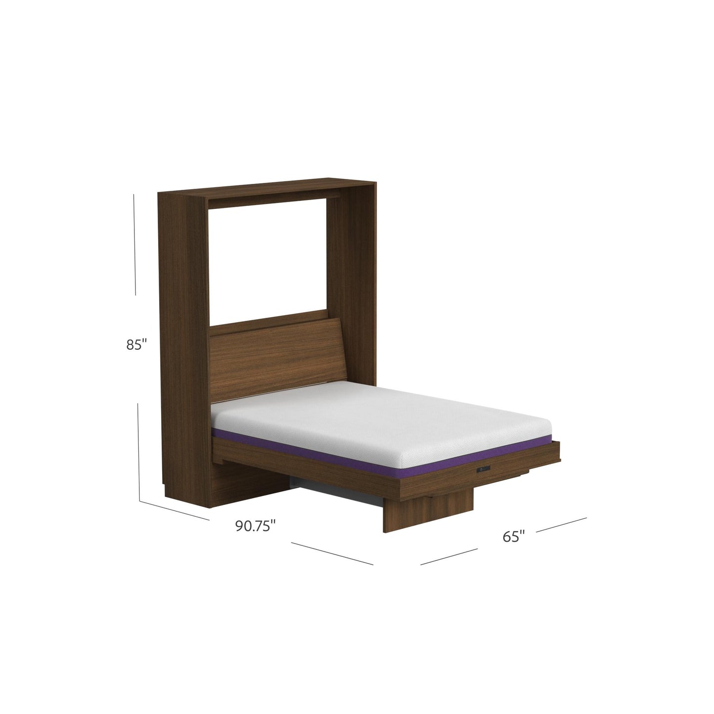 Wall Bed with Table + Two Narrow Flex Cabinets