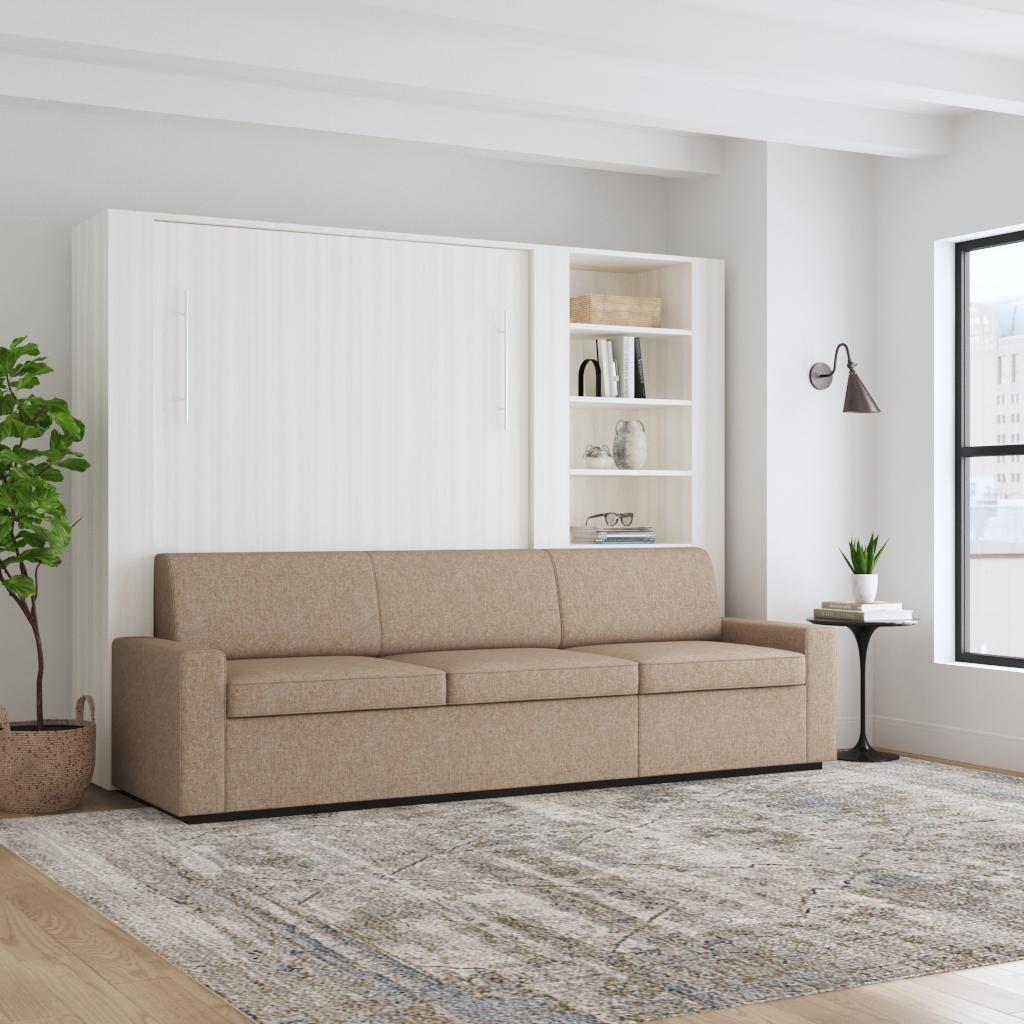 Wall Bed with Extended Sofa