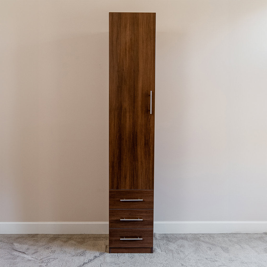 Wall Bed with Table + Two Narrow Flex Cabinets