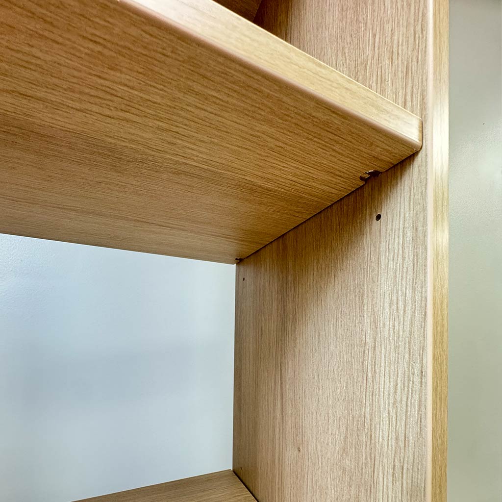 up close image of wood panel