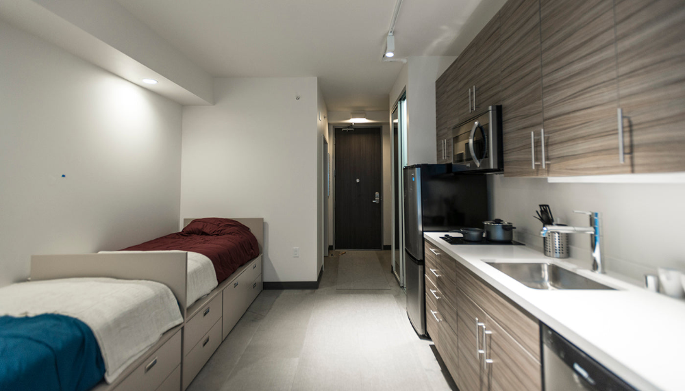 captains beds in apartment