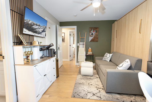Maximizing Space in Rentals: Ditch the Pull-Out Sofa for a Free-Standing Sofa Wall Bed