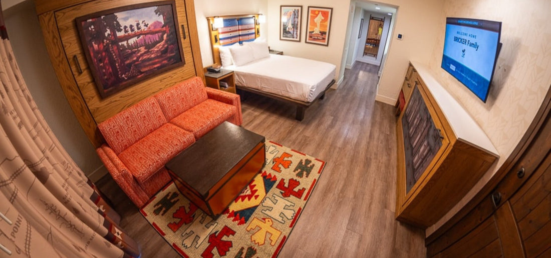 hotel room showing beds