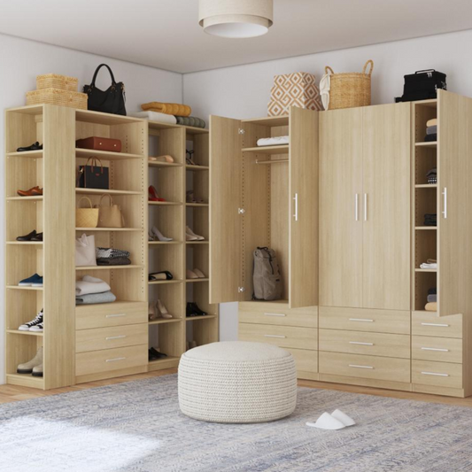 Walk-In Closet Functionality with Modular Bedroom Storage