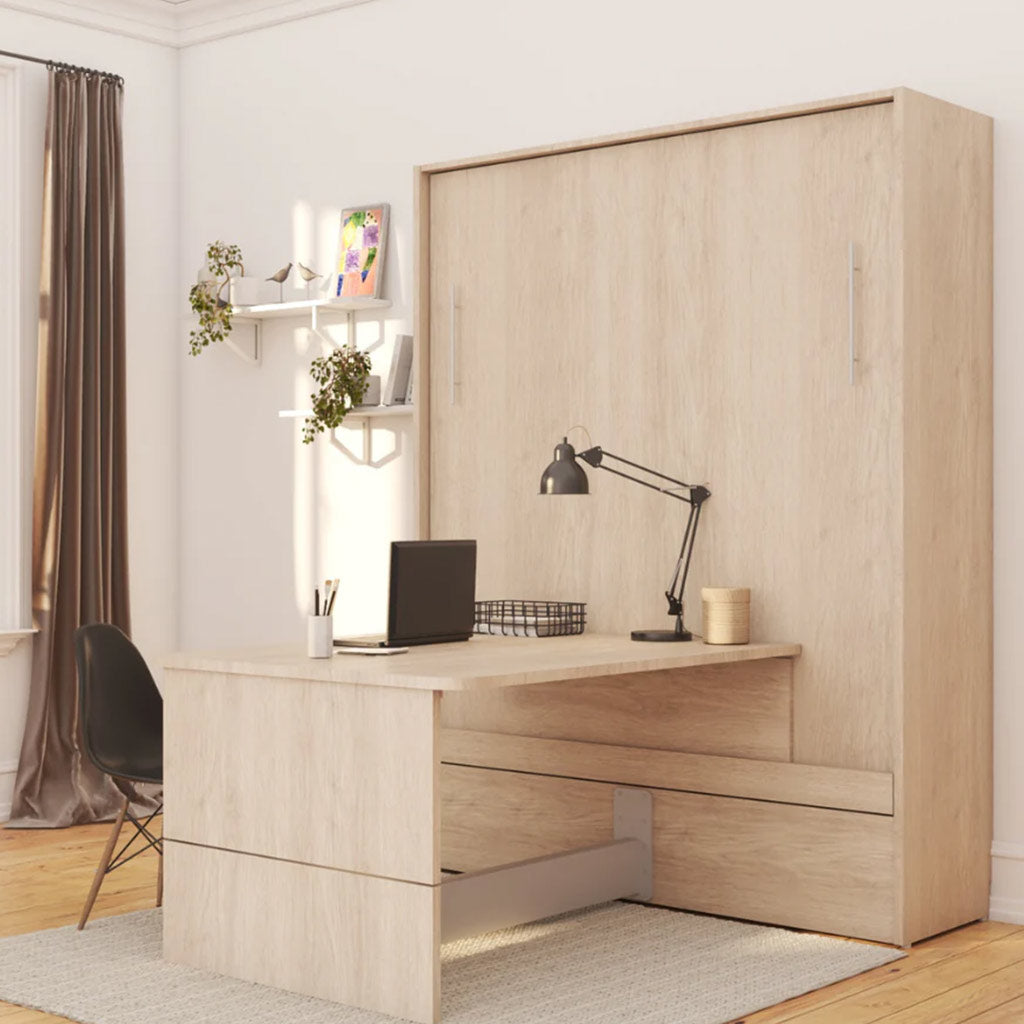 home office guest room with murphy bed desk