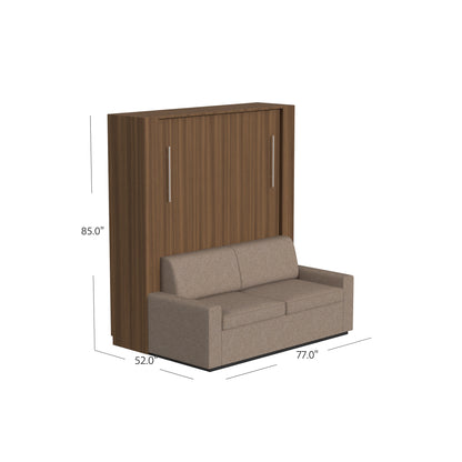 Wall Bed with Sofa + Wide Flex Cabinet