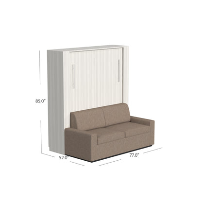 Wall Bed with Sofa + Wide Flex Cabinet