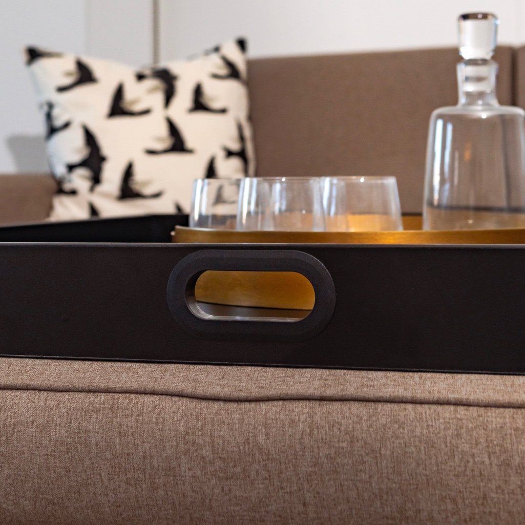 Storage Ottoman with Serving Tray