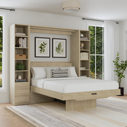 Wall Bed with Table + Two Narrow Flex Cabinets