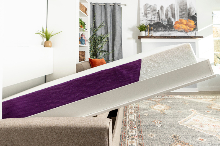 side view of polysleep aura mattress