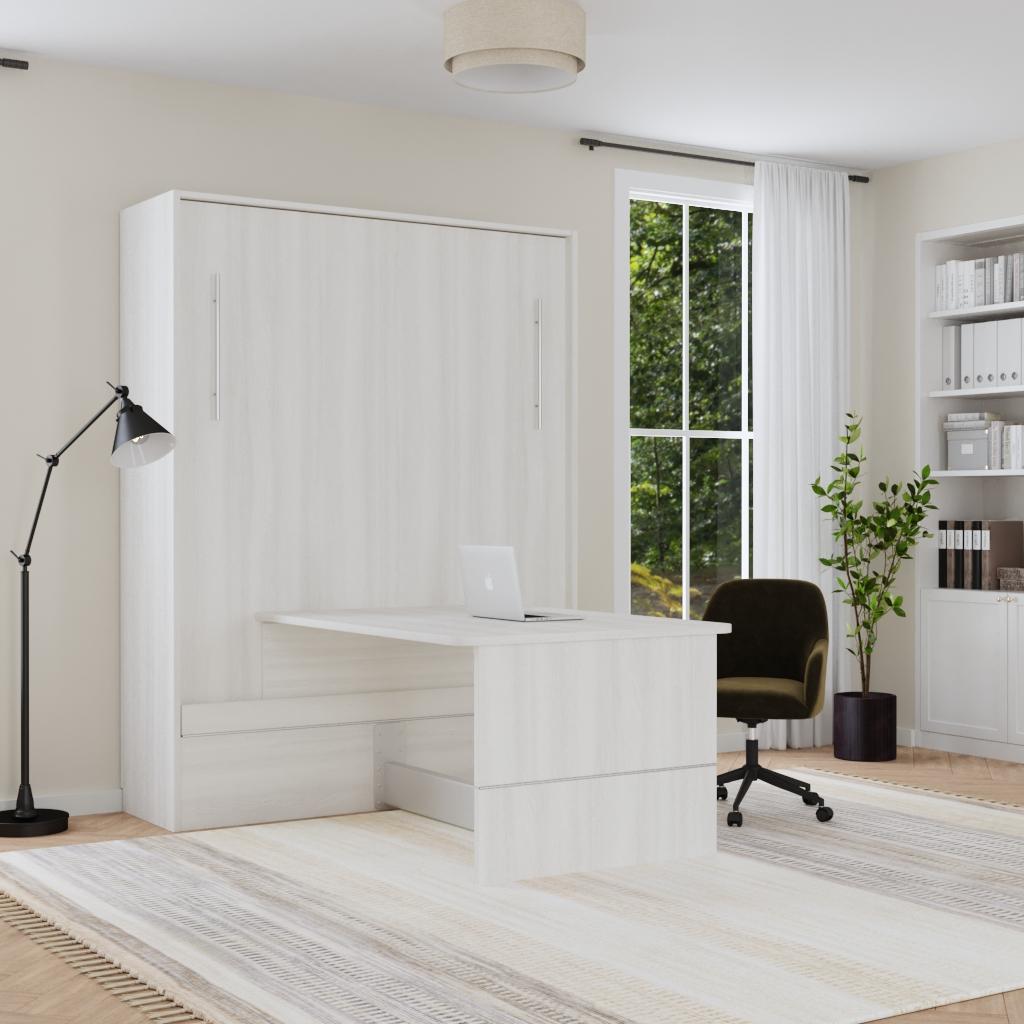 Inovabed Table Wall Bed White Ash