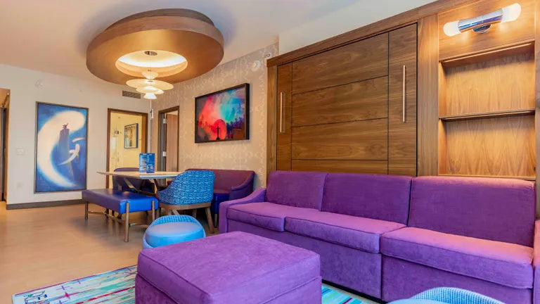 Disneyland hotel Murphy bed in living room DVC