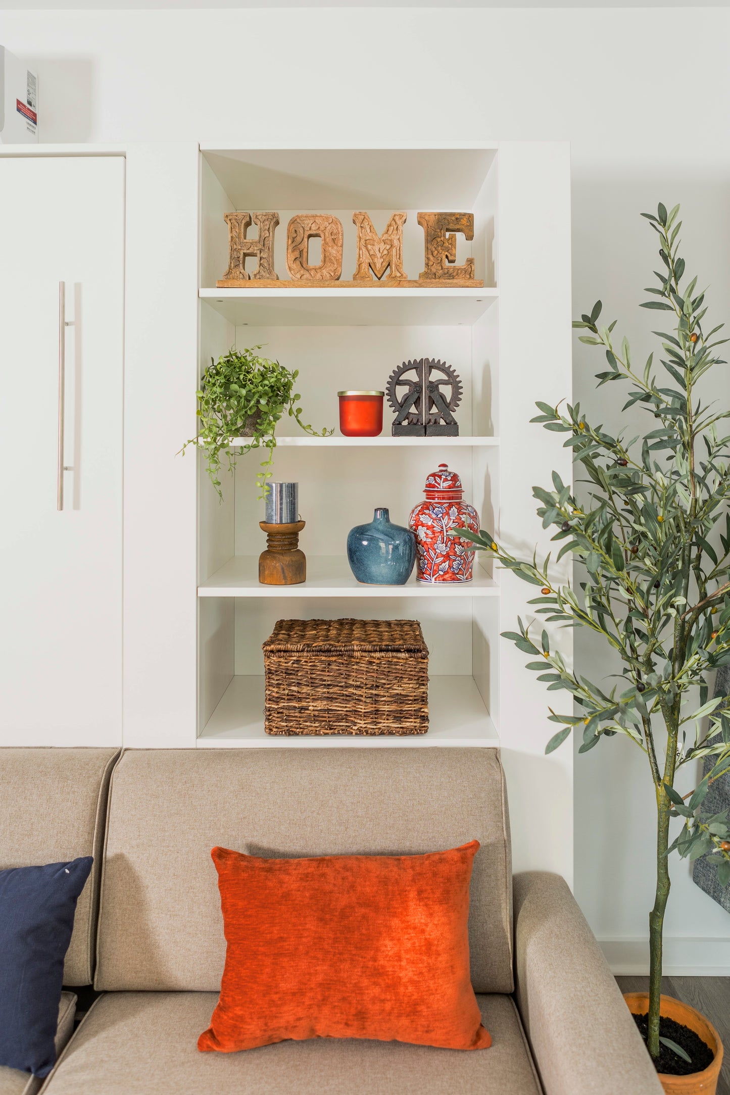 Wall Bed with Extended Sofa