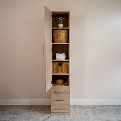 Wall Bed with Table + Two Narrow Flex Cabinets