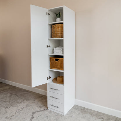 Wall Bed with Table + Two Narrow Flex Cabinets