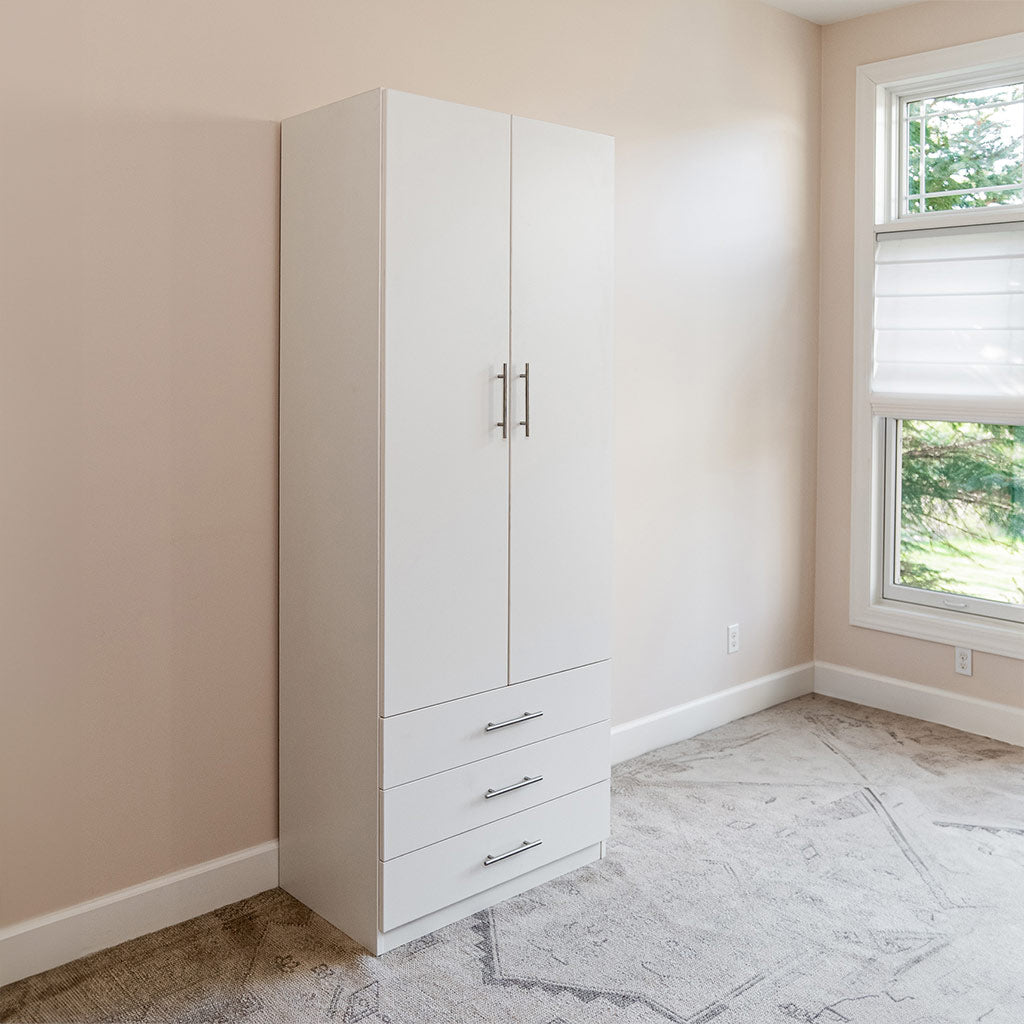 Wall Bed with Sofa + Wide Flex Cabinet