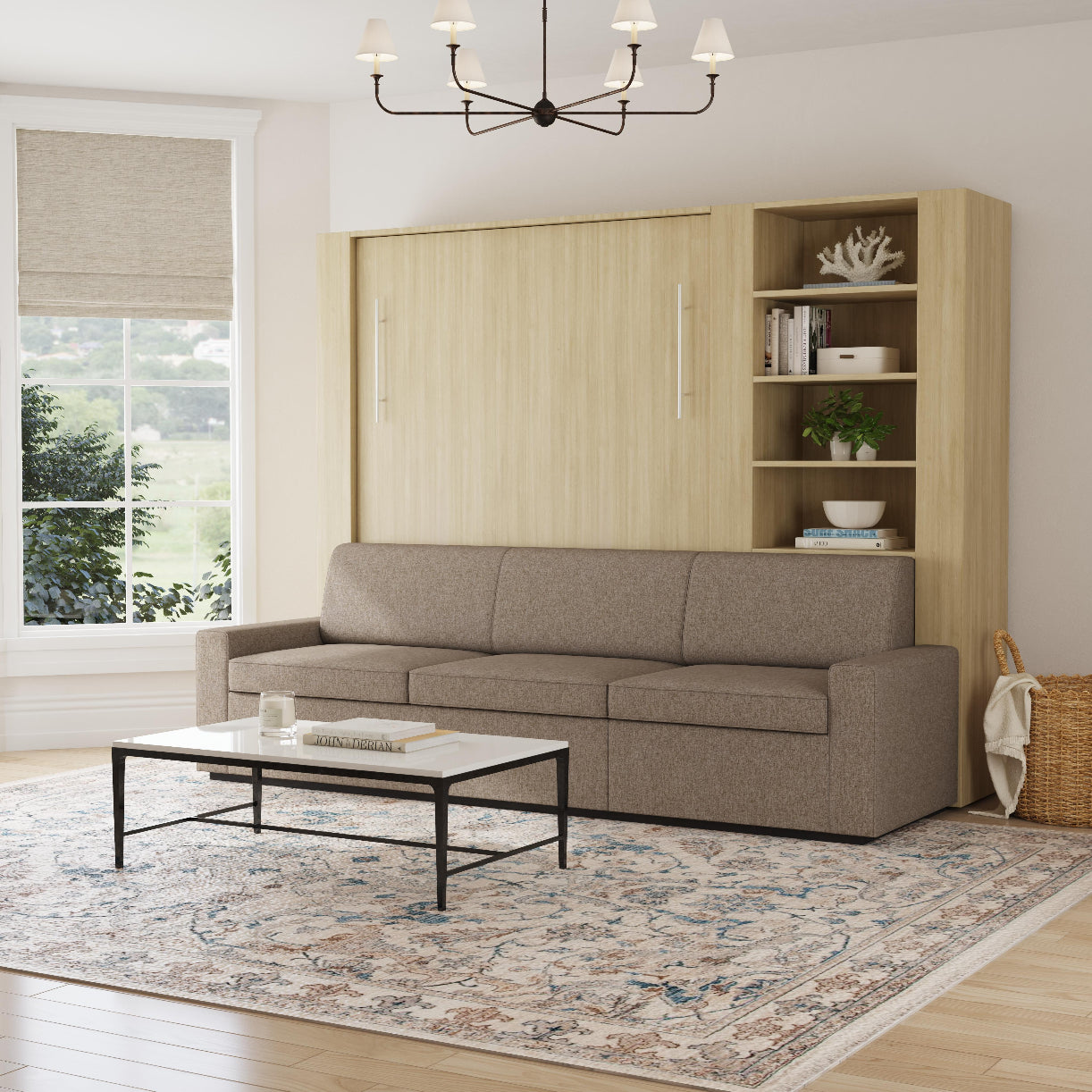 Inovabeds extended sofa in a living room oak closed