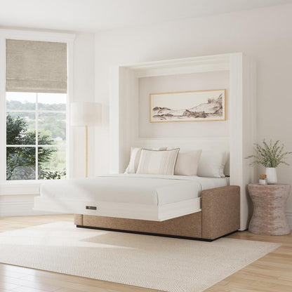 Wall Bed with Sofa + Two Nightstands