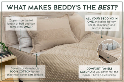 All-in-One Zipper Bedding Set: Harper